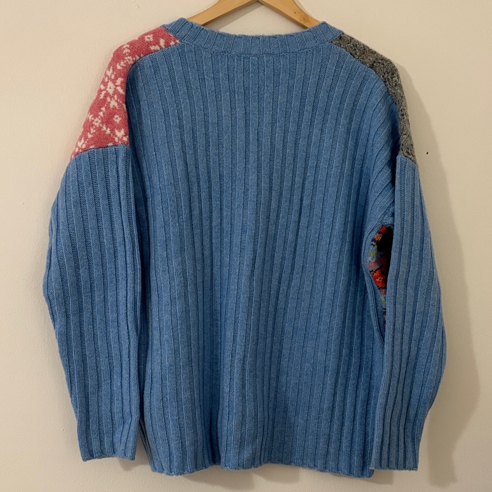 Sundance Lambswool Angora Patchwork Cardigan Swea… - image 8